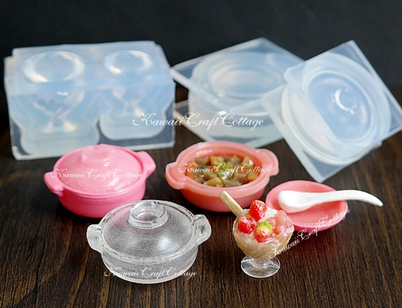 Dollhouse Miniature Mold Pot Dessert Cup Jelly Cup Molds Etsy