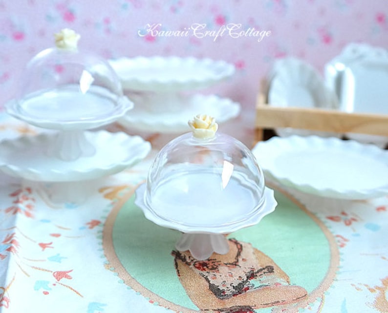 Stand display flower plate Miniature Blythe Doll