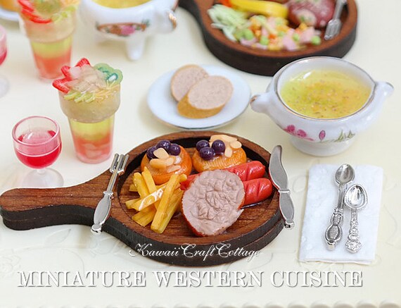 miniature food set