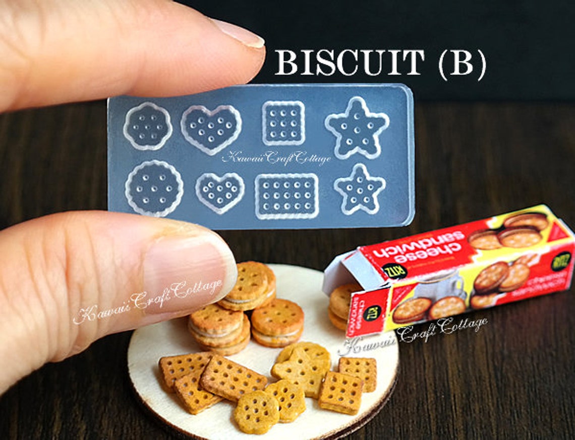Dollhouse Miniature Mold Silicone Molds Biscuits Cookies Mould Etsy