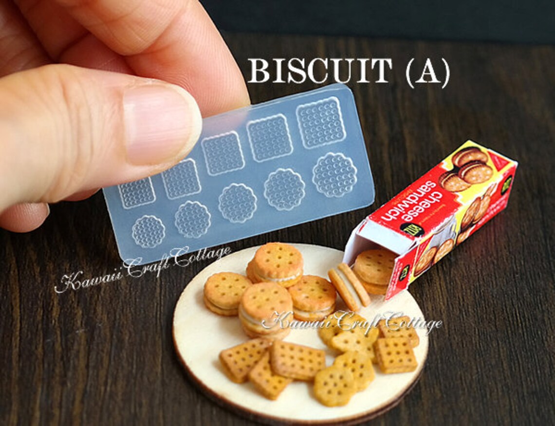 Dollhouse Miniature Mold Silicone Molds Biscuits Cookies Mould Etsy
