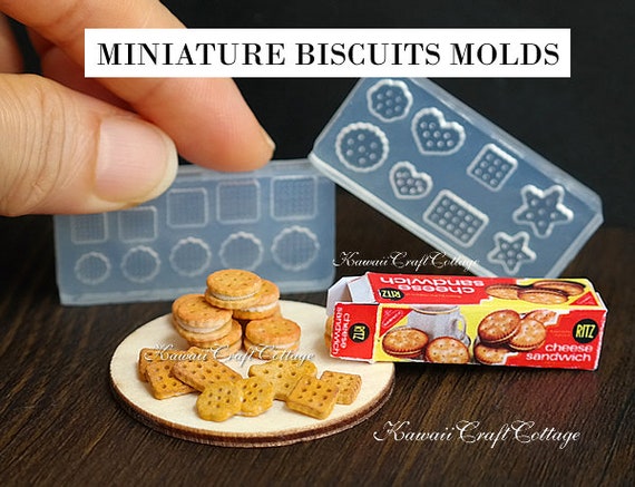 Dollhouse Miniature Mold Silicone Molds Biscuits Cookies Mould