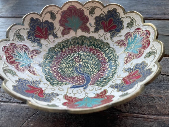 Vintage Brass Open bowl Dish | Brass Trinket Dish… - image 5