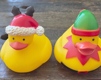 Holiday Rubber Ducks | Christmas Rubber Duckies | Christmas Treats | Christmas Stocking Stuffers