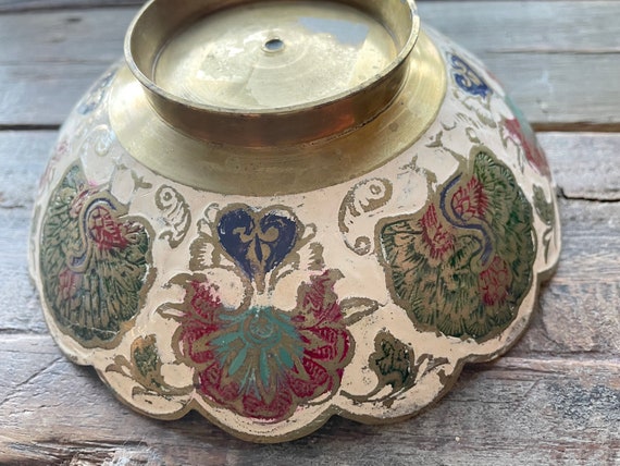 Vintage Brass Open bowl Dish | Brass Trinket Dish… - image 4