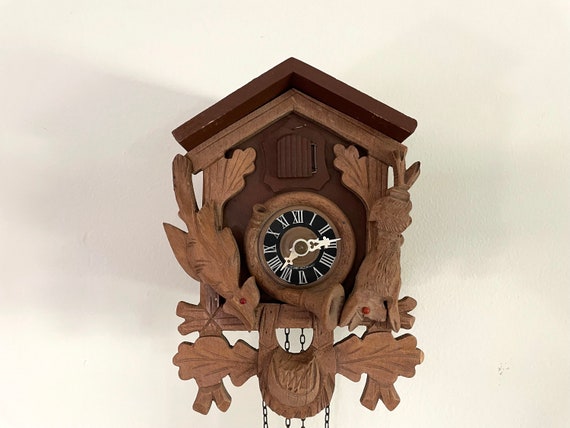 Beautiful Vintage Brown Cuckoo Clock Doesn't Work - Etsy Australia