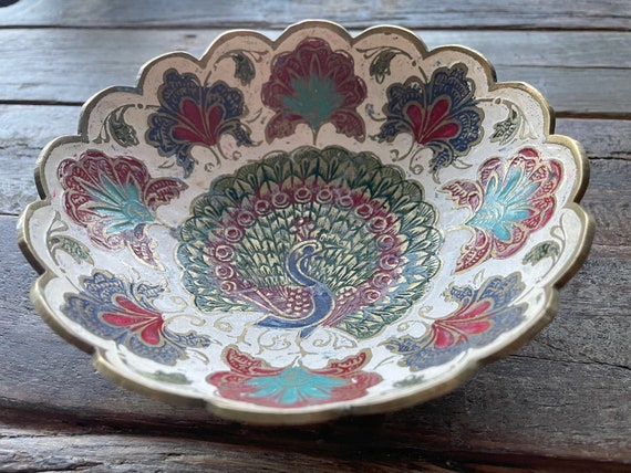 Vintage Brass Open bowl Dish | Brass Trinket Dish… - image 8