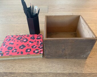 Vintage wooden tray, Vintage Wood rustic box