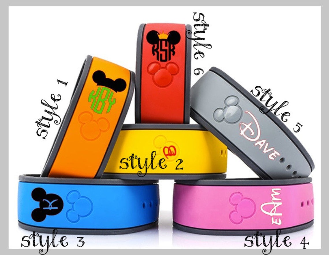 DISNEY MAGIC BAND Decals For The Whole Fam Multiple Styles Etsy