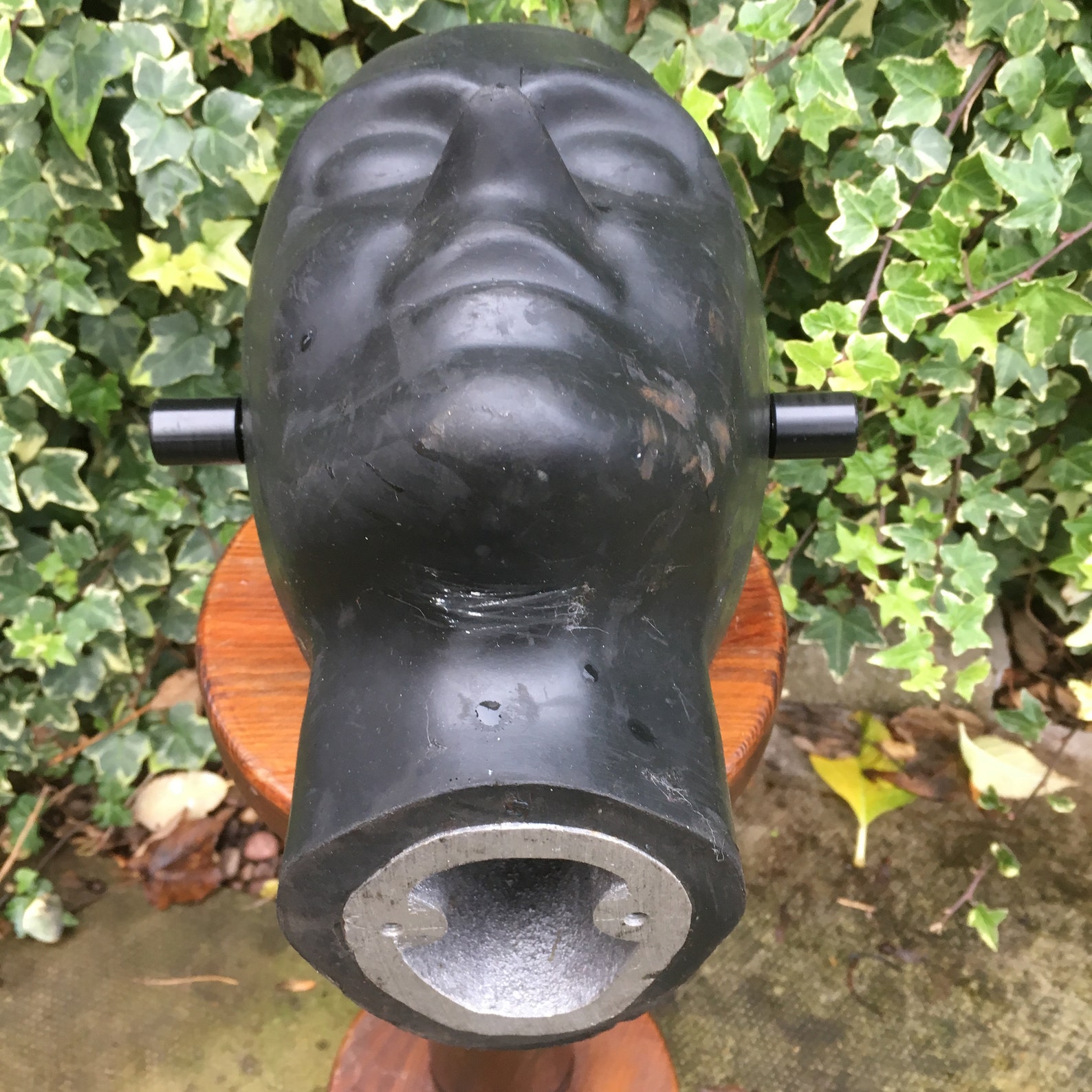 Sorry Sold SOLD Crash Test Dummy Head Test Dummy Head Black Rubber Retail Shop Mannequin Display