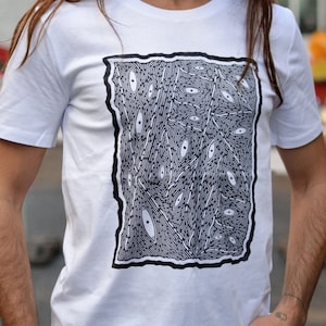 T-shirt WASTOIID - Linocut on organic cotton - Limited and numbered series
