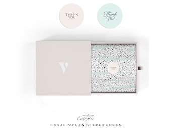 Tissue Paper Design + 2 Stickers