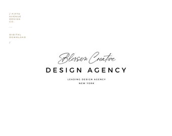 Pre Made Logo Design - Boutique Logo - Small Business Logo - Blossom Creative