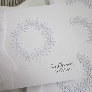 Snowflake, Set of 4, Xmas cards, handmade cards, set Xmas cards, pack of Xmas cards, white Xmas, personalised cards, family Xmas cards