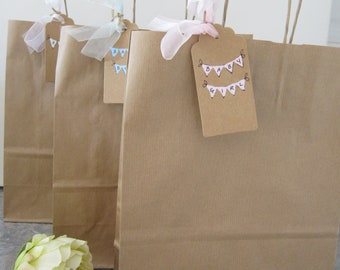 Baby gift bag, large gift bag, handmade gift bag, hand painted gift bag, baby boy gift, baby girl gift, baby gift, baby wrapping, baby bag