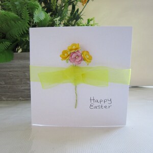Carte de Pâques, fleurs en papier, fleurs, carte de Pâques, cadeau de Pâques, lot de cartes de Pâques, carte de fleurs, carte de maman, carte de femme, carte de fille, Pâques