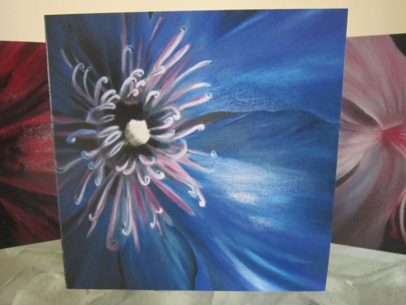 any occasion cards Set of 5 blank cards Flower cards birthday cards printed cards get well cards thank you cards sympathy cards