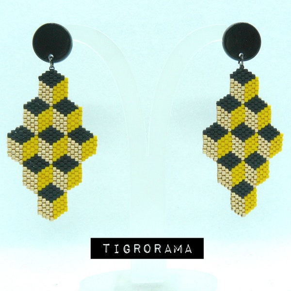 Boucles D'oreilles Dormeuses Minimalistes - Perles Goutte Miyuki Plaquées Or Jaune - Style élégant Et Discret