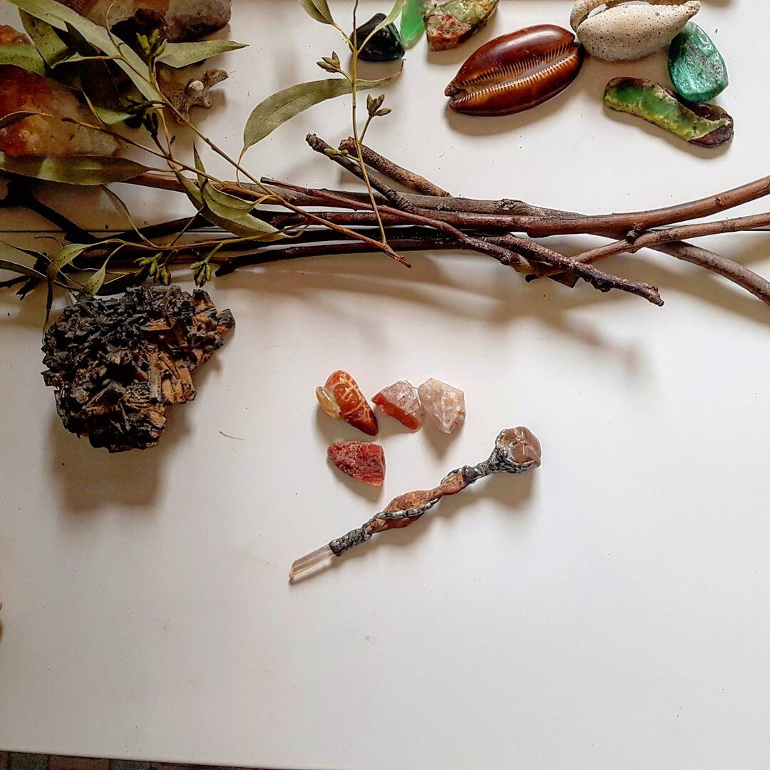 Crystal Wand, Australian Made, Spellcraft, Altar, Ritual, Ceremony ...