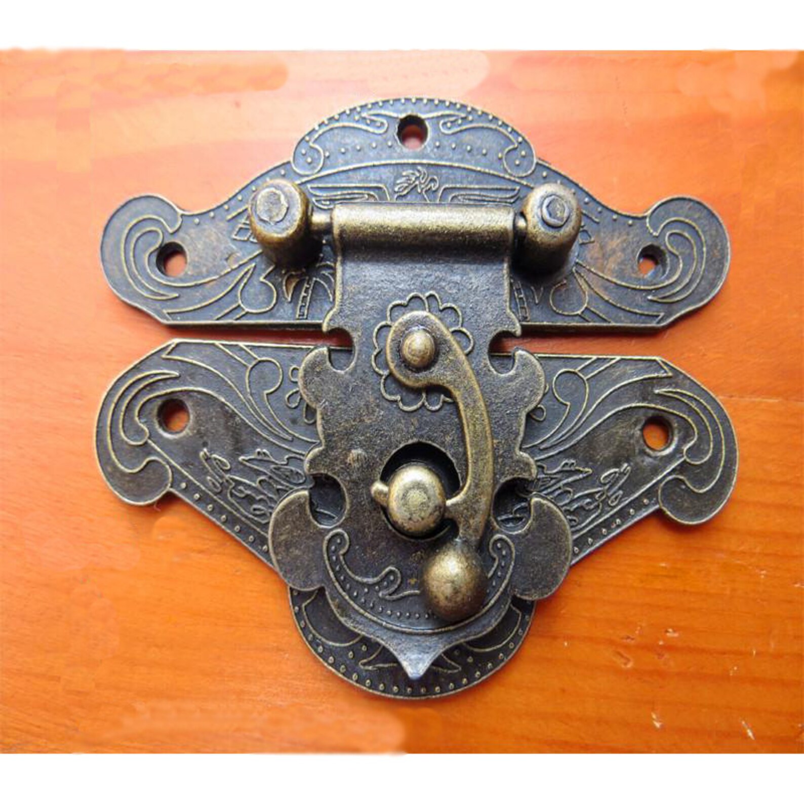 2 Heart Swing Latches Vintage Gift Box Lock Catch Hasp for Etsy
