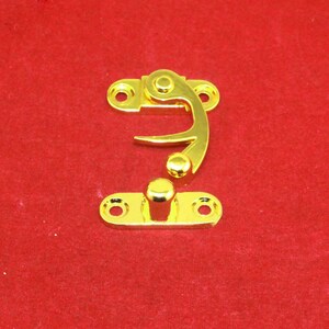 1 or 10 Solid Oxhorn Latches Old Hook Solid Metal Hasp Lock Catch For Leather Suitcase Buckle Clasp 1.1 29x33mm h4 image 4