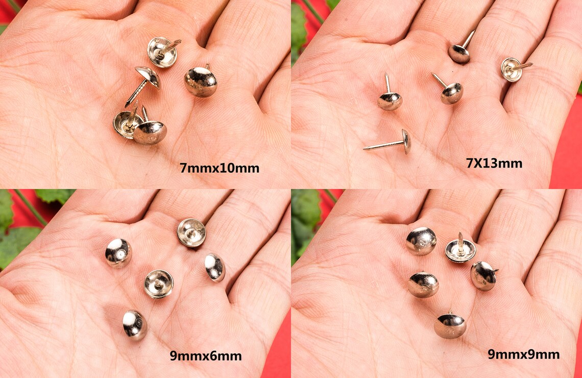 Sharp Silver Nails Safa Dome Head Finish Upholstery Iron Etsy