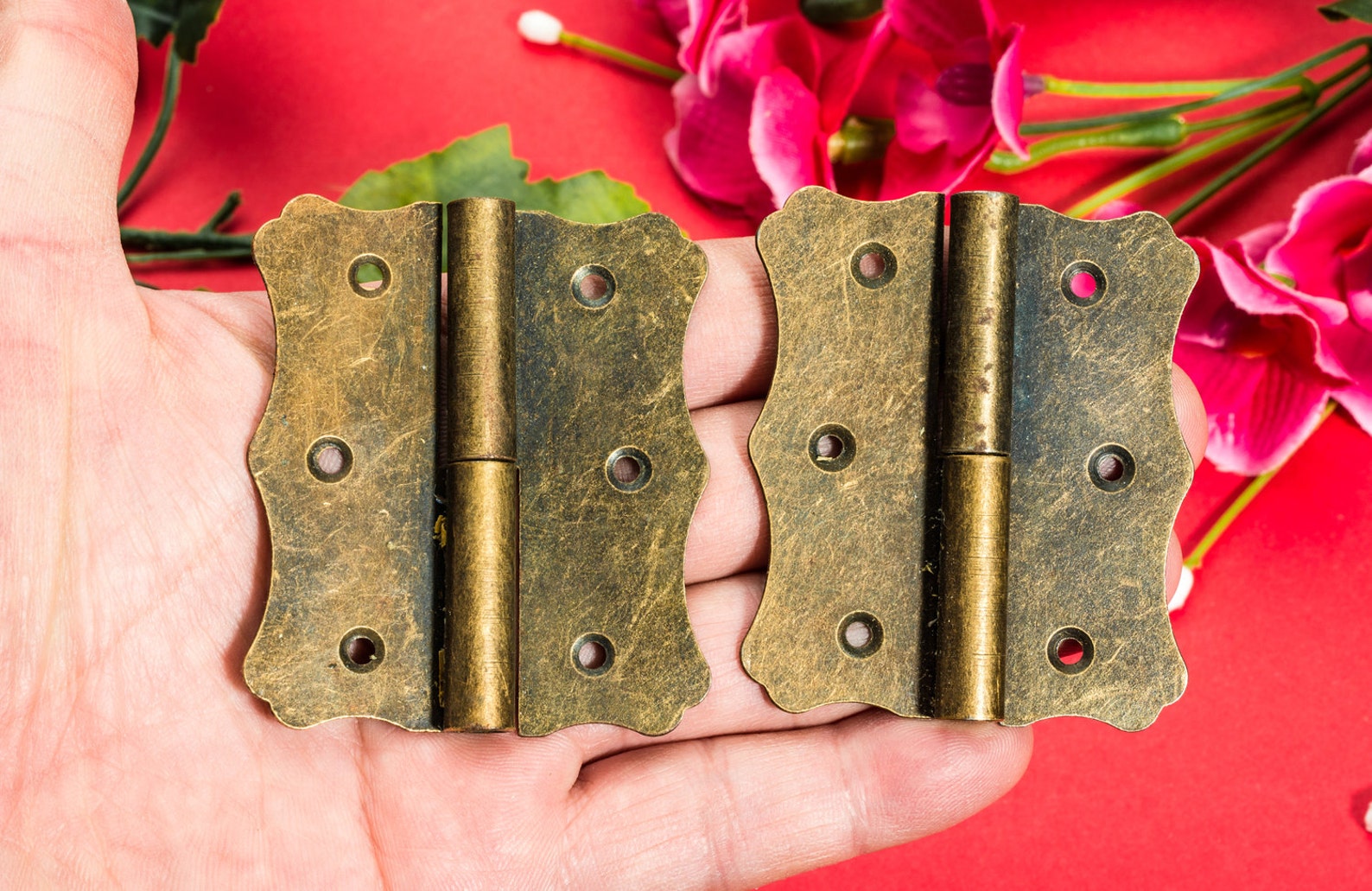 Pair of Detachable Hinges Antique Hinge Antikscharnier Iron Etsy