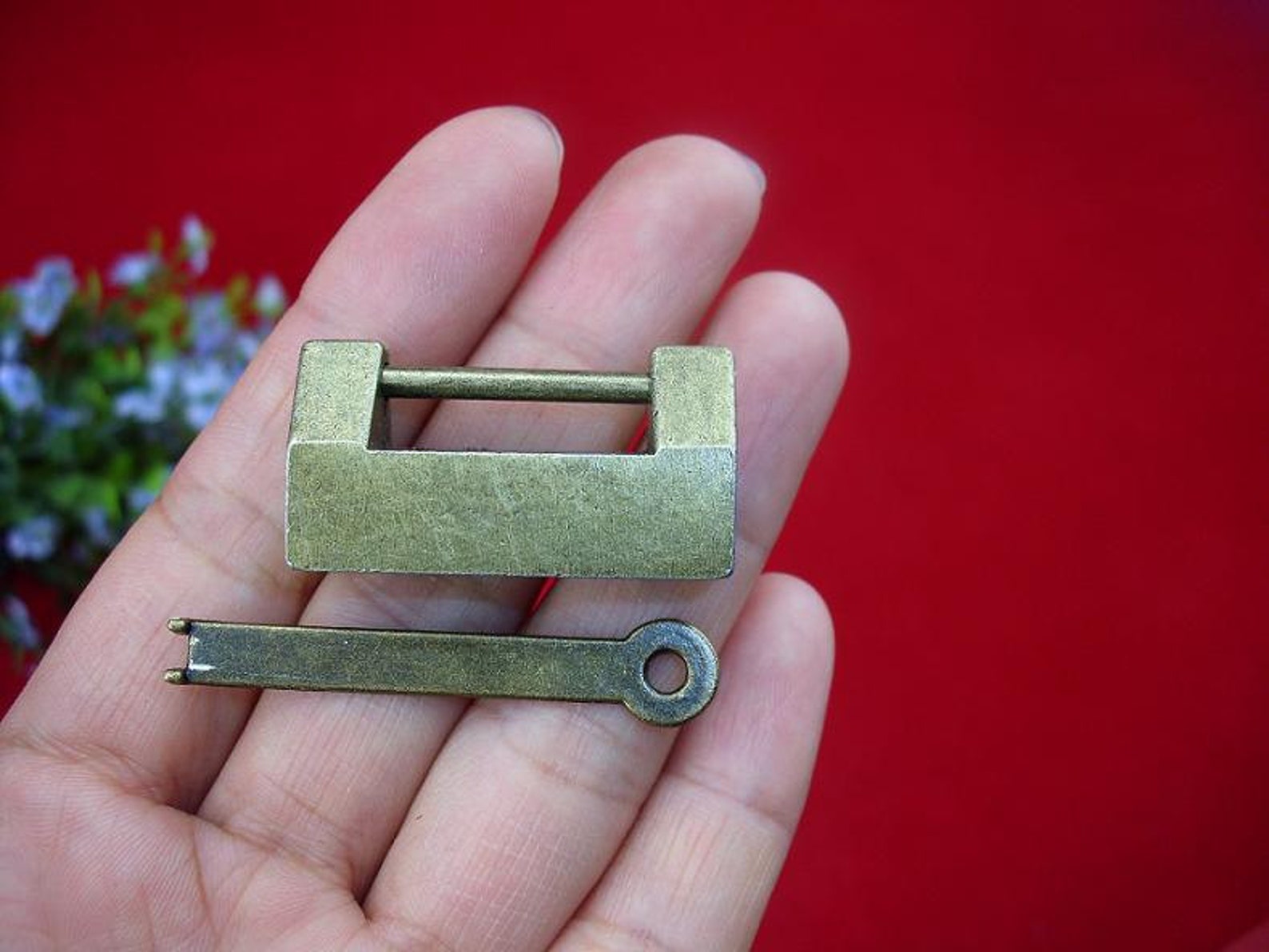 A Set of Latch Plus Lock Hasp Vintage Metal Jewelry Box Old Etsy