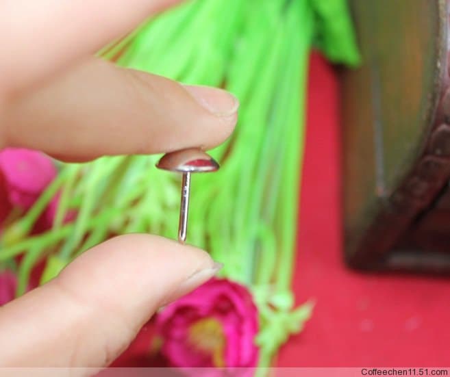 50 White Round Tacks Upholstery Nail Decorative Sofa Stud Etsy