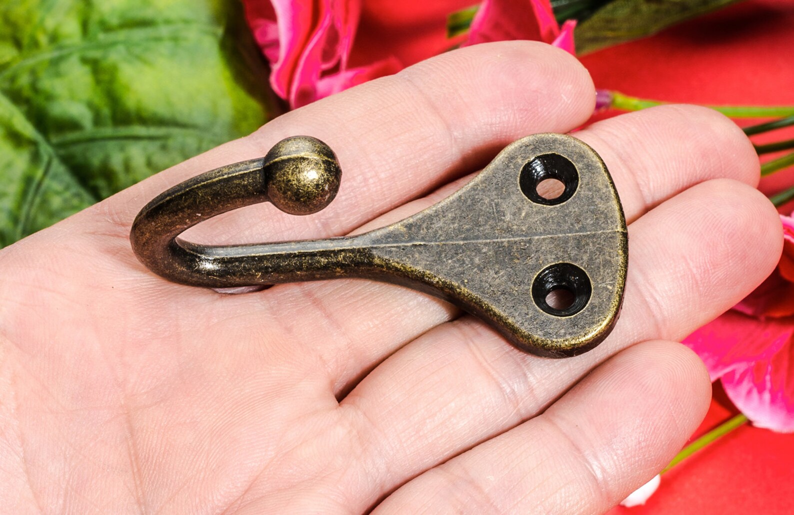 1 or 4 Prong Robe Hooks Metal Bronze Antique Style Standing Etsy