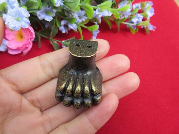 4 Leg Feet Corners Vintage Bronze Metal Four Sides Tiger Claw, Furniture  Protection Decor 1.14x129mmx25mm F7 