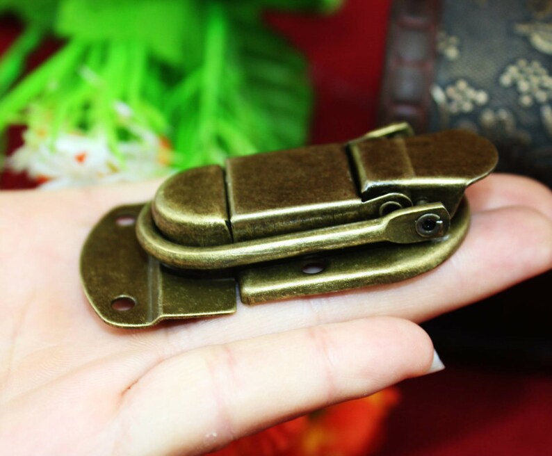 Large Chest Hasp Vintage Metal Lock Catch Latches for Wooden Etsy