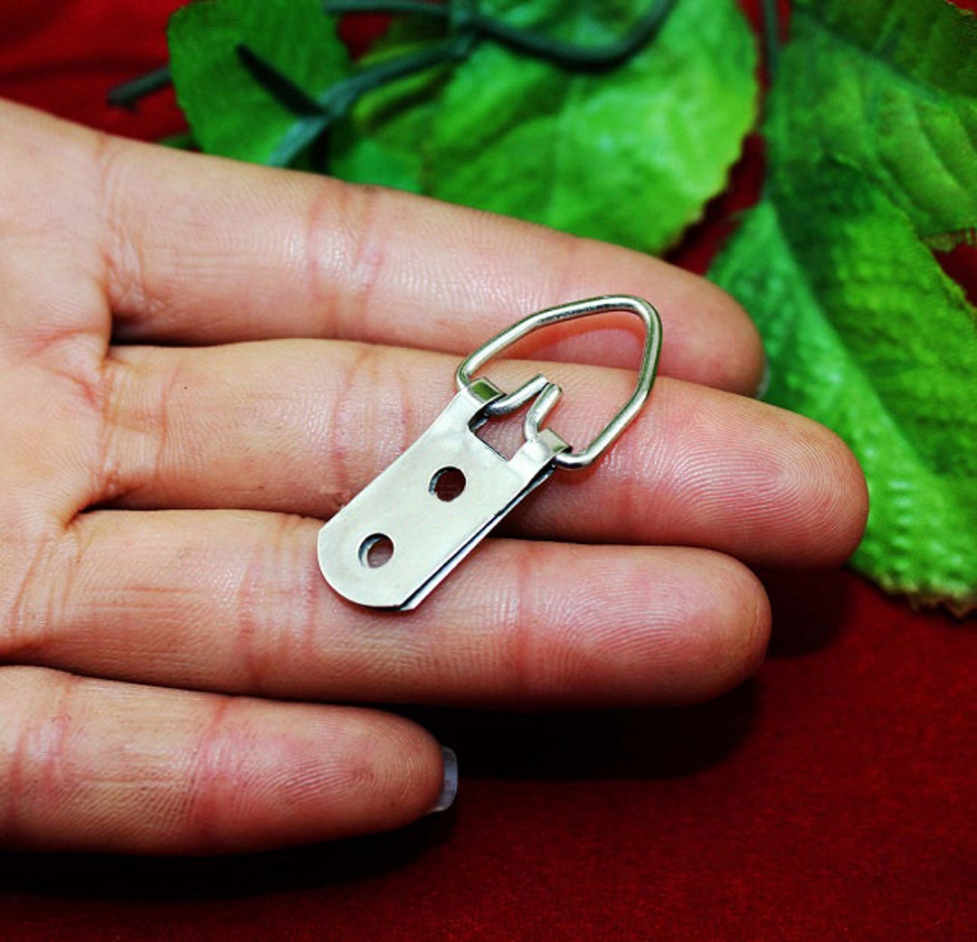 10 or 50 Photo Frame Hooks Antique Iron White Small Curtain Hook Paint