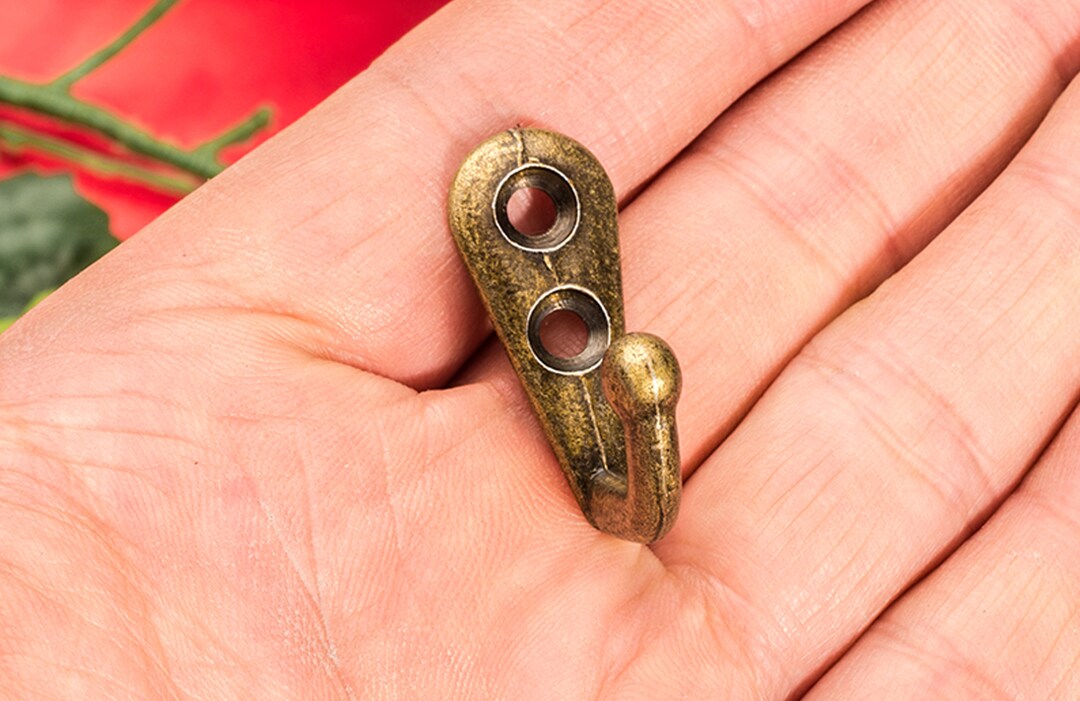 5 or 20 Mini Single Hook Key Sundries Alloy Robe Hanger Decorative