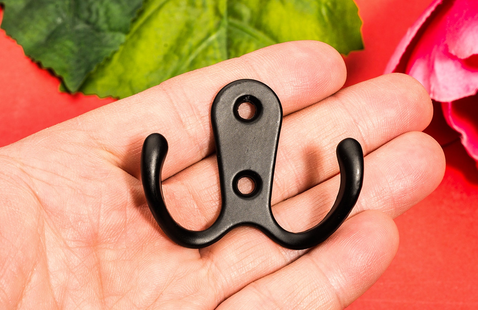 4 Classics Double Hooks Metal Hanger Robe Hook Decor Etsy