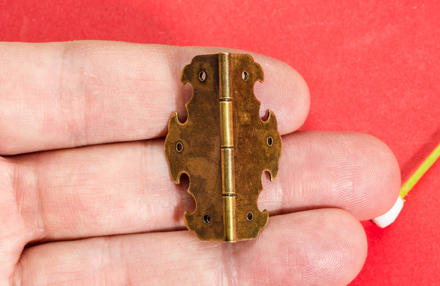 Pair of Retro Chinese Hinges Bronze Copper Blinds Décor Etsy