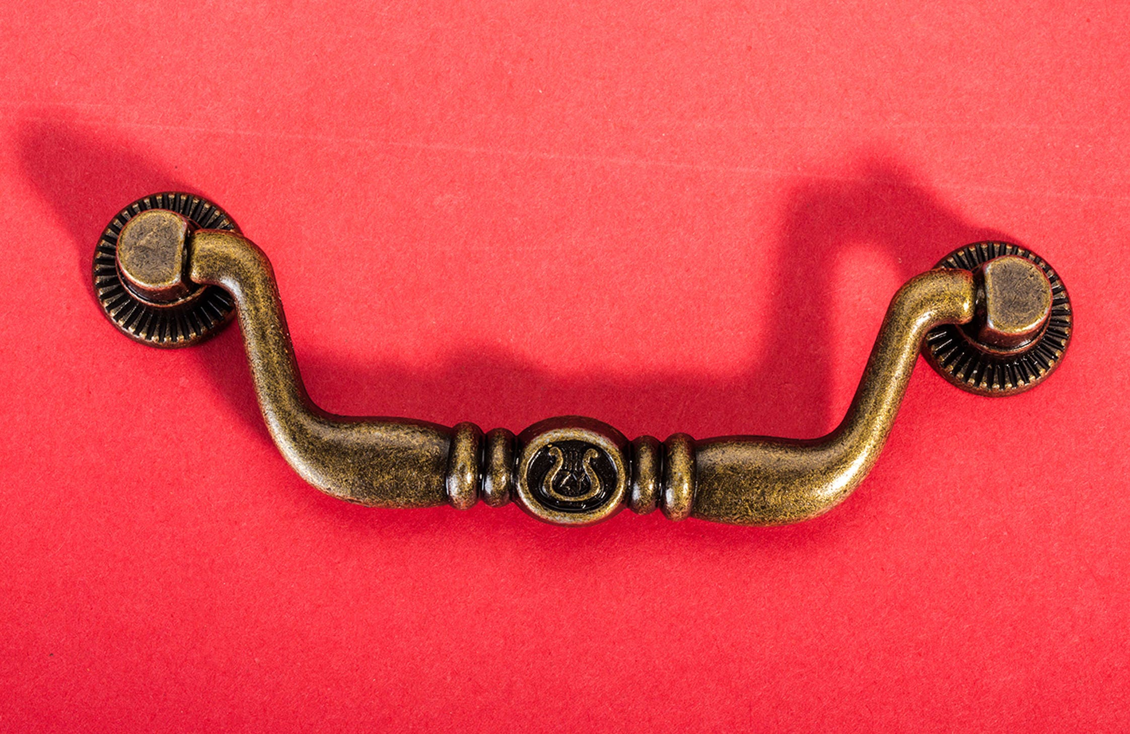 Pair of Retro Drop Pulls Vintage Alloy Bureau Knobs Etsy