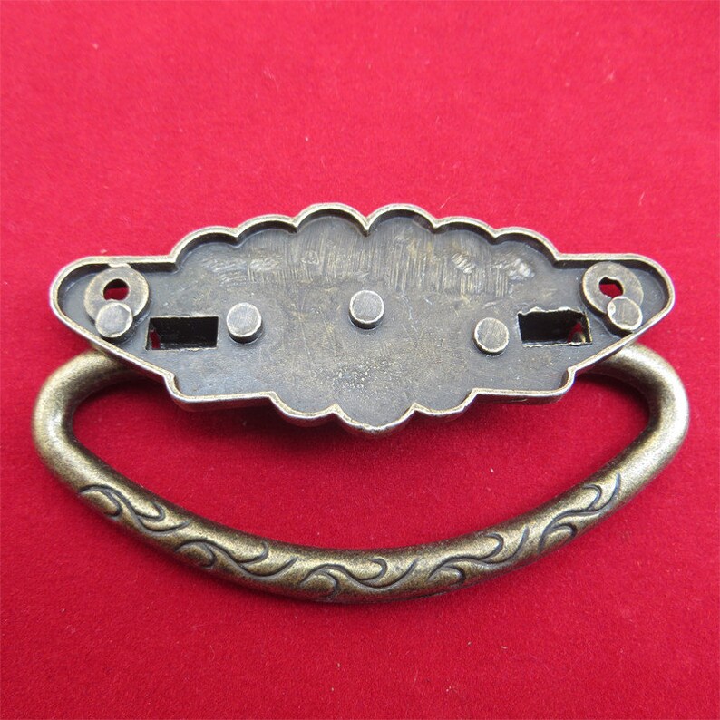 Ancient Metal Pulls Bureau Knobs Furniture Drawer Etsy