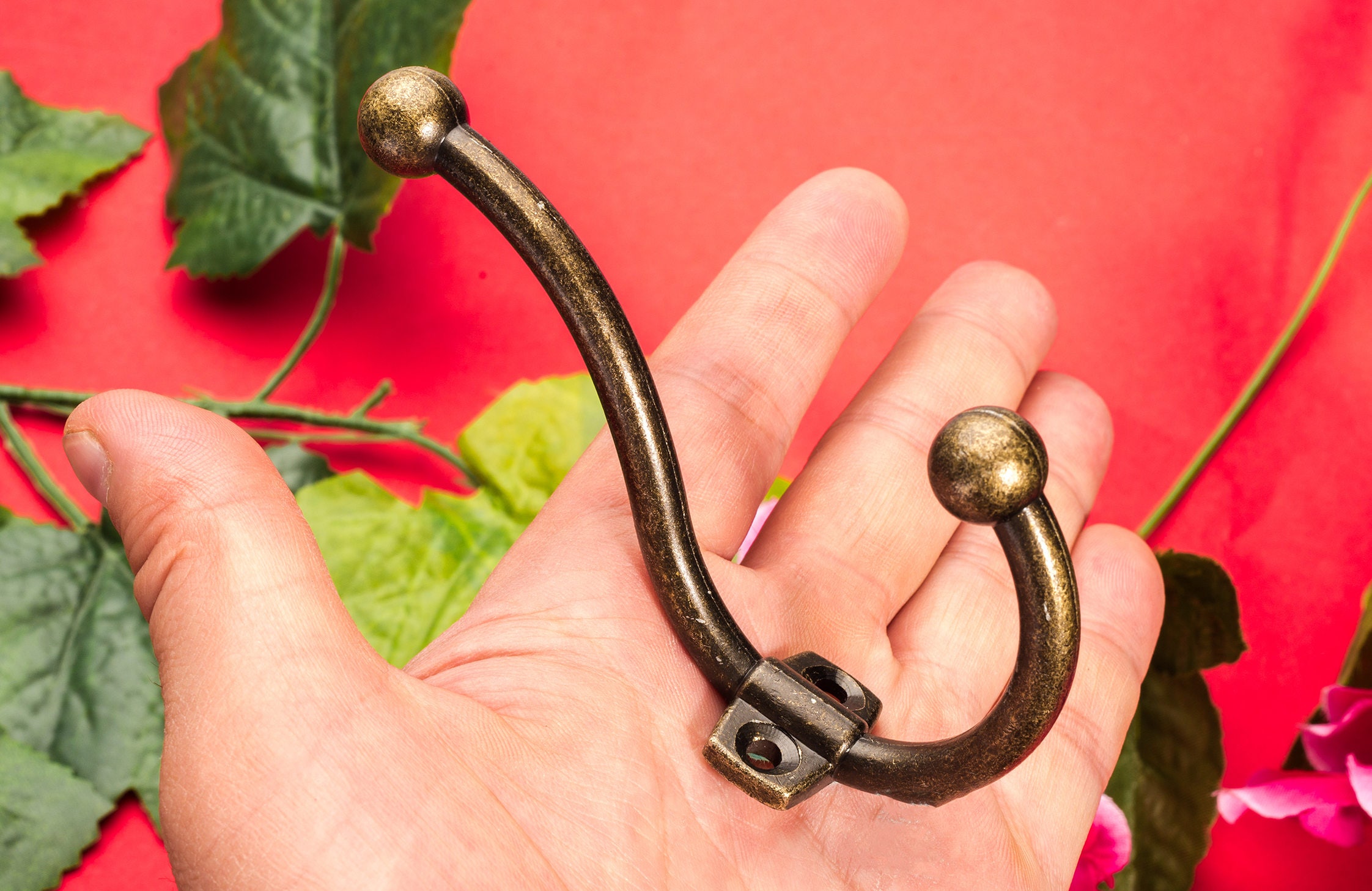 vintage-dinosaur-hook-coat-metal-wall-mounted-rack-bronze-etsy