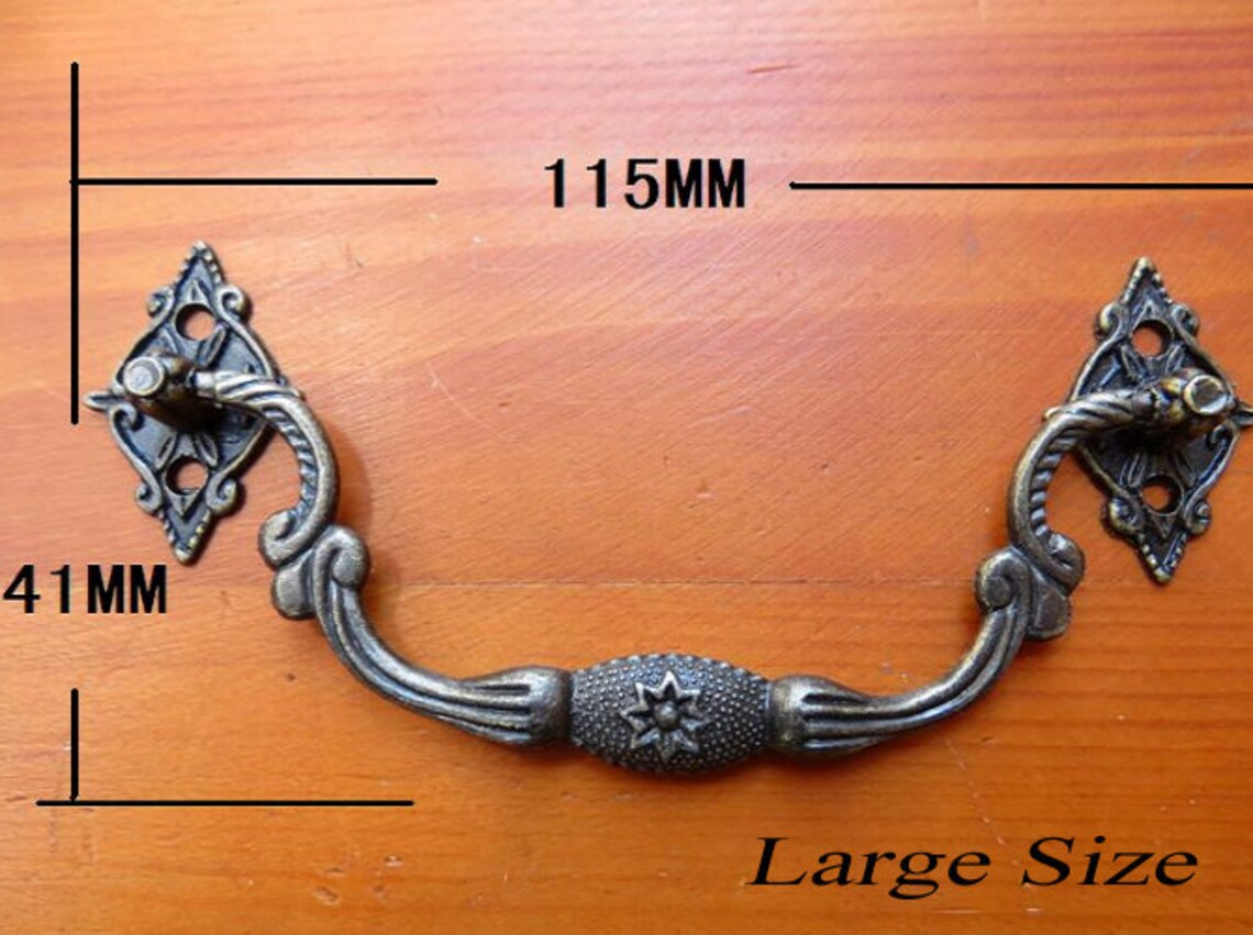 4 Classic Small Pull Ancient Metal Handle Storage Jewelry Box Etsy
