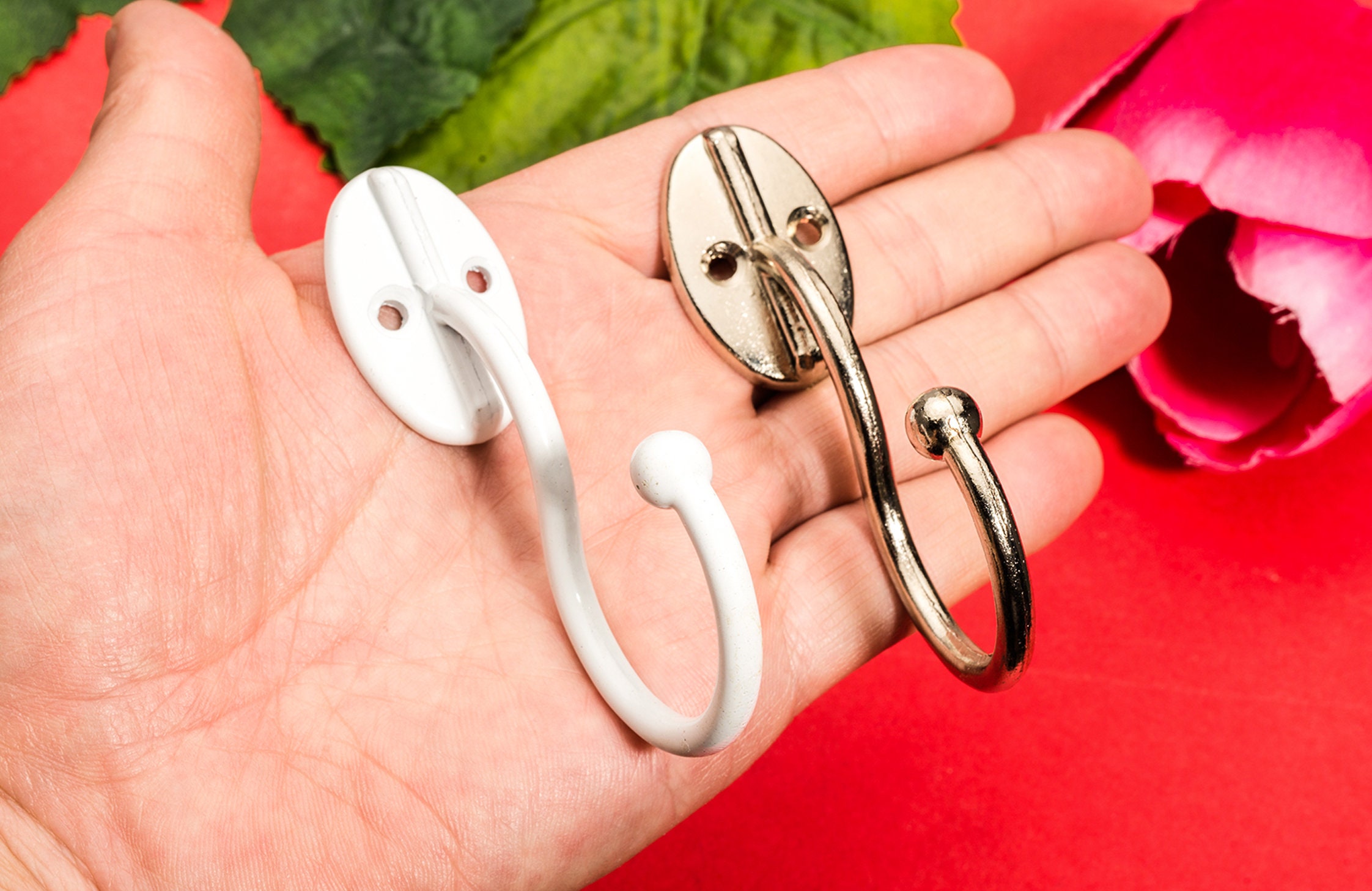 4 Antique Robe Hooks Style Coat Hat Metal Single Hook Etsy