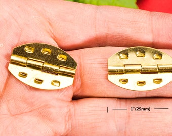 20 owalne zawiasy złote-małe pole żelaza płaski tyłek 90 stopni żaluzje-1 "(25mm)-sh216