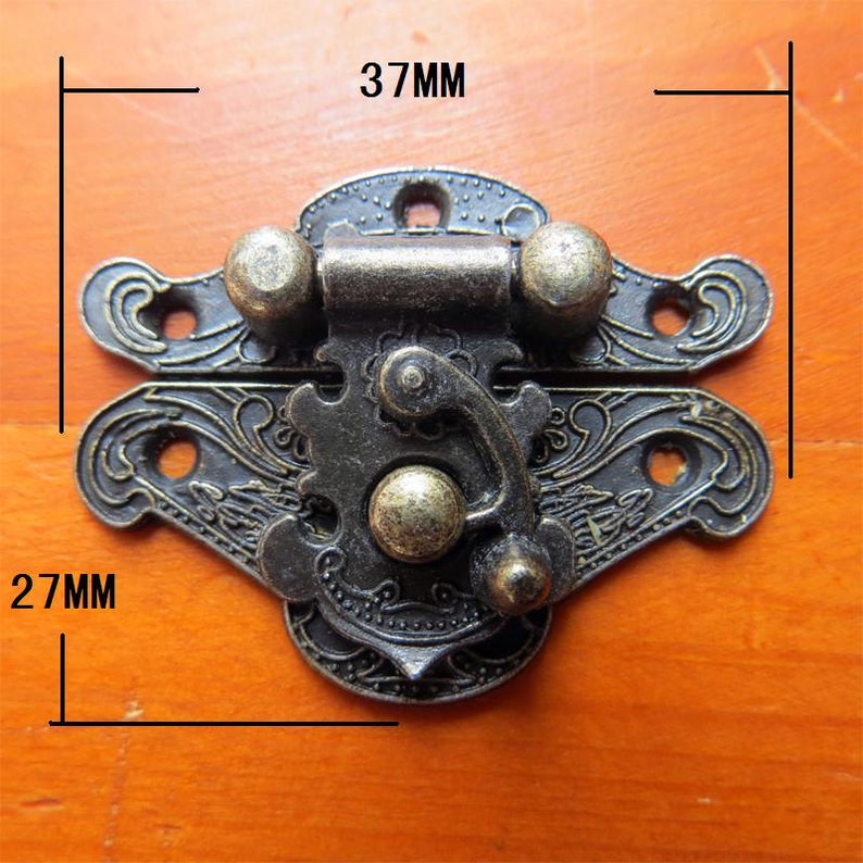 8 Ancient Box Hasp Jewelry Box Lock Catch Latches for Wooden Etsy
