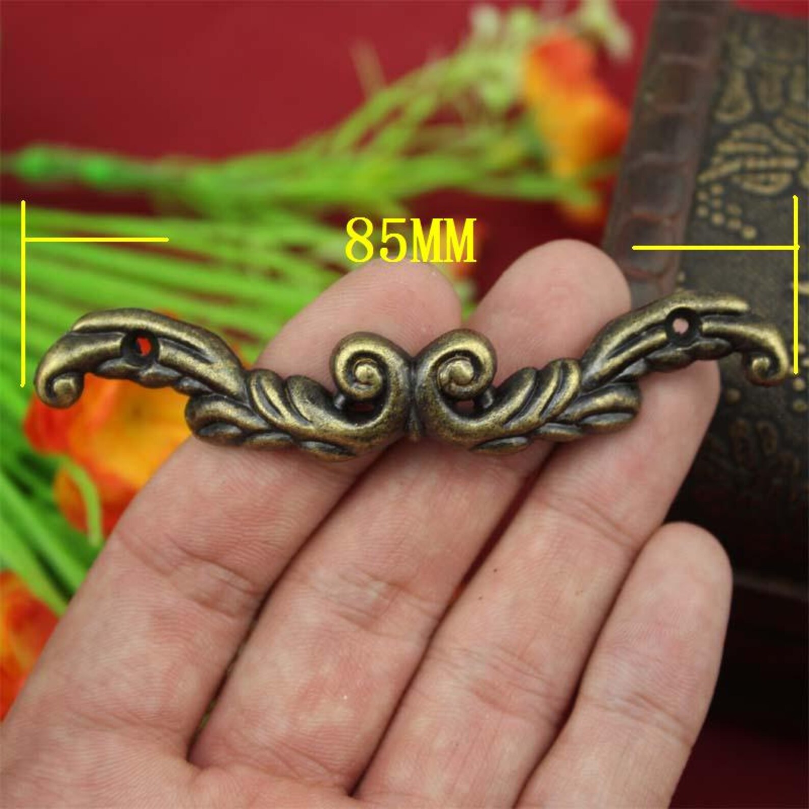 5 Small Pulls Retro Ancient Metal Bureau Knobs Pulls Drawer Etsy