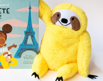 Pete - soft doll plushie - yellow sloth