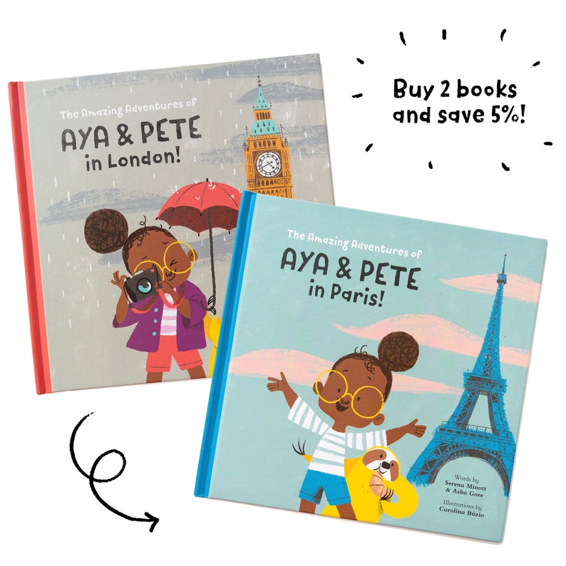 Buch Aya & Pete in Paris individuelles Kindergeschenk both Paris & London!