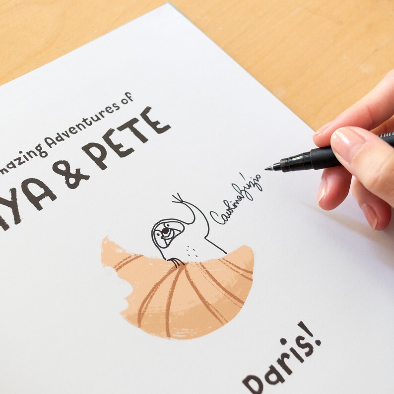 Buch Aya & Pete in Paris individuelles Kindergeschenk Bild 3