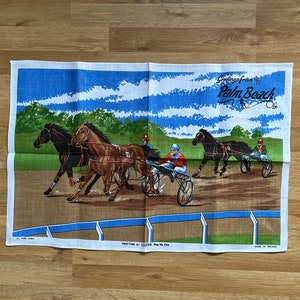 ULSTER Tea Towel/Ulster TROTTING Tea Towel/TROTTING by Ulster Made in Ireland Linen Tea Towel/Horse Tea Towel/Horse Lover Gift