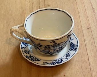 Set of Six Blue Danube Tea Cups and Saucers - Etsy