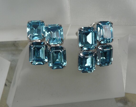 Weiss Red RhinestoneEarrings/Weiss Rhinestone Ear… - image 9